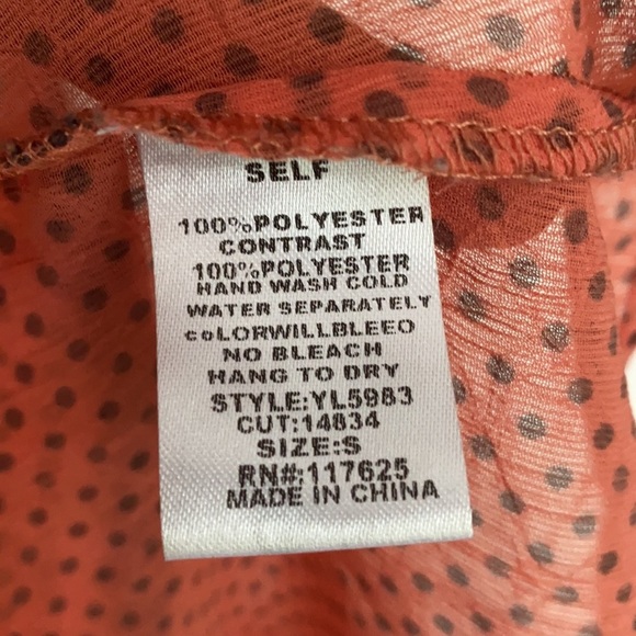 YA Los Angeles Polka Dot Racerback Tank Top, Sz S - Picture 5 of 6